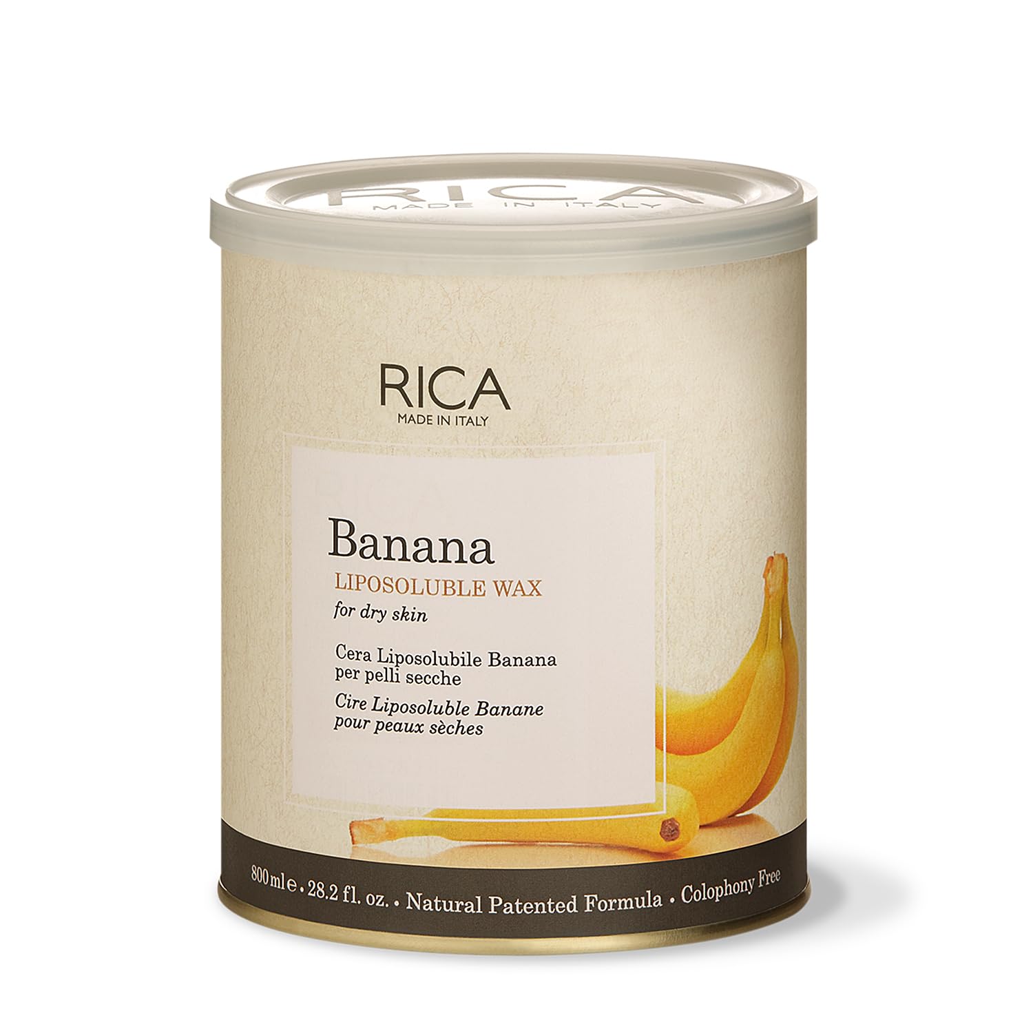 Rica Banana Liposoluble Wax for Dry skin - 800ml - 8021515000356 - Product Front