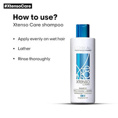 L'OREAL PROFESSIONNEL PARIS Xtenso Care Shampoo For Straightened Hair, 250 Ml |Xtenso Care Mask, 196 Gm | Shampoo & Mask For Starightened Hair