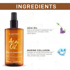 Cadiveu - Acai Oil Hair Serum For Dry & Frizzy Hair, 110ml