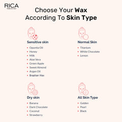 Rica White Chocolate Liposoluble Soft Wax Refill Roll-on Cartridge for Full Body Waxing Hair Removal Cream for women (100ml)