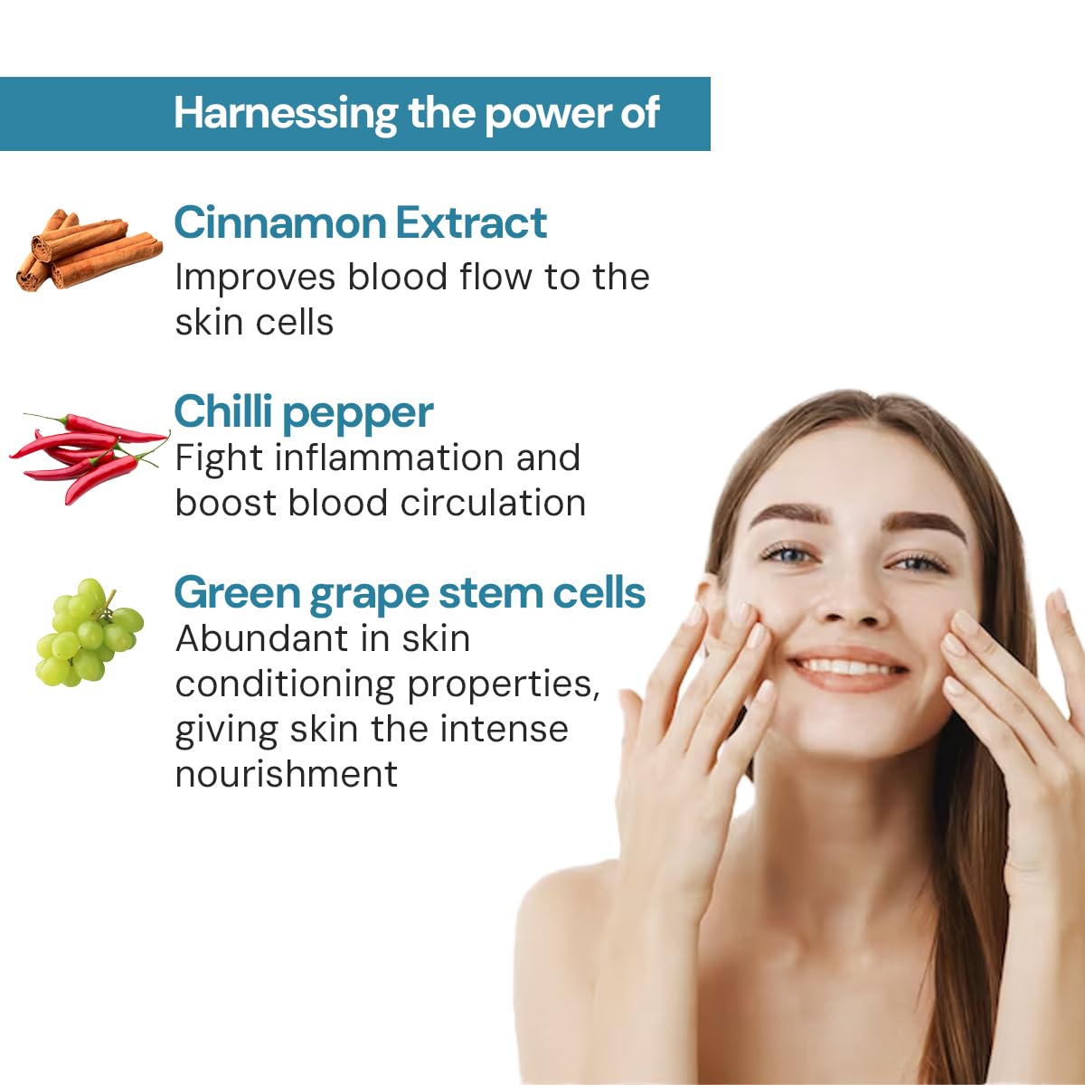 Raaga Professional Anti-Acne Stemcell Facial Kit - 8902979022156 - harnessing the power of Cinnamon extract, Chilli pepper, Green grape stem cells