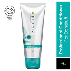 Biolage Scalppure PROFESSIONAL Anti-Dandruff Conditioner, 98g | 72 HRS Scalp Detox | 6-in-1 Formula | Paraben-free & Vegan | Conditioner for Men & Women