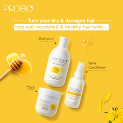 Godrej Professional Probio Honey Moisture Spray conditioner (100ml) | Helps Condition And Moisturizes Dry & damaged Hair | Composed of Honey & Nourishing Oils