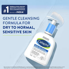 Cetaphil Face Wash Gentle Skin Cleanser, 500 ml | for Dry to Normal, Sensitive Skin, Hydrating Face Wash with Niacinamide, Vitamin B5 | Dermatologist Recommended| Paraben, Sulphate Free