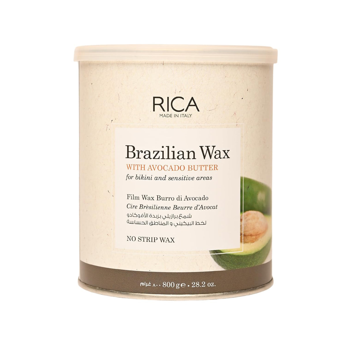 Rica Brazilian Wax with Avocado Butter - 800ml - 8021515002084 - Product Front