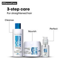 L'oreal Professionnel Paris Xtenso Care Serum For Straightened Hair, 50 Ml| Anti-frizz Serum | Hair Shine Serum|serum With Pro Keratin & Incell Technology