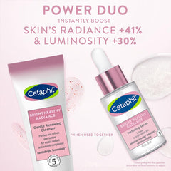 Cetaphil Bright Healthy Radiance Brightening |Glow Serum | 30ml | GentleBright Technology™ with Antioxidant C and Advanced Peptide | Removes Dark Spots & Dullness