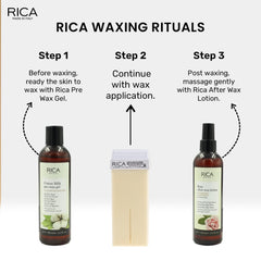 Rica White Chocolate Liposoluble Soft Wax Refill Roll-on Cartridge for Full Body Waxing Hair Removal Cream for women (100ml)