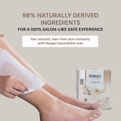 Raaga Professional Liposoluble Body Wax | White Chocolate (Contains Imported Ingredient) | Dermatologically Tested, Colophony Free | For Dry Skin (800 ml)