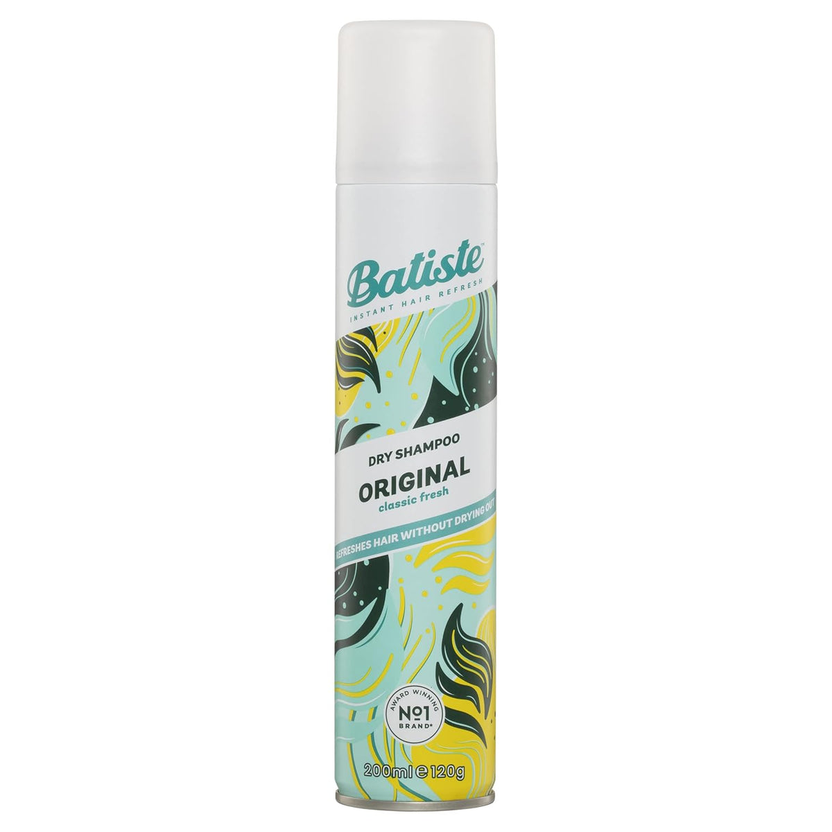 Batiste Instant Hair Refresh Dry Shampoo Clean & Classic Original Fragrance, Absorb Oil Between Washes, Waterless Shampoo - 200 ml