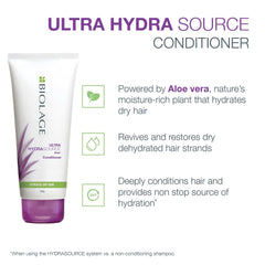 Biolage Hydrasource Conditioner, 98g | Paraben Free, Intensely Hydrates Dry Hair, For Dry Hair (Apricot)