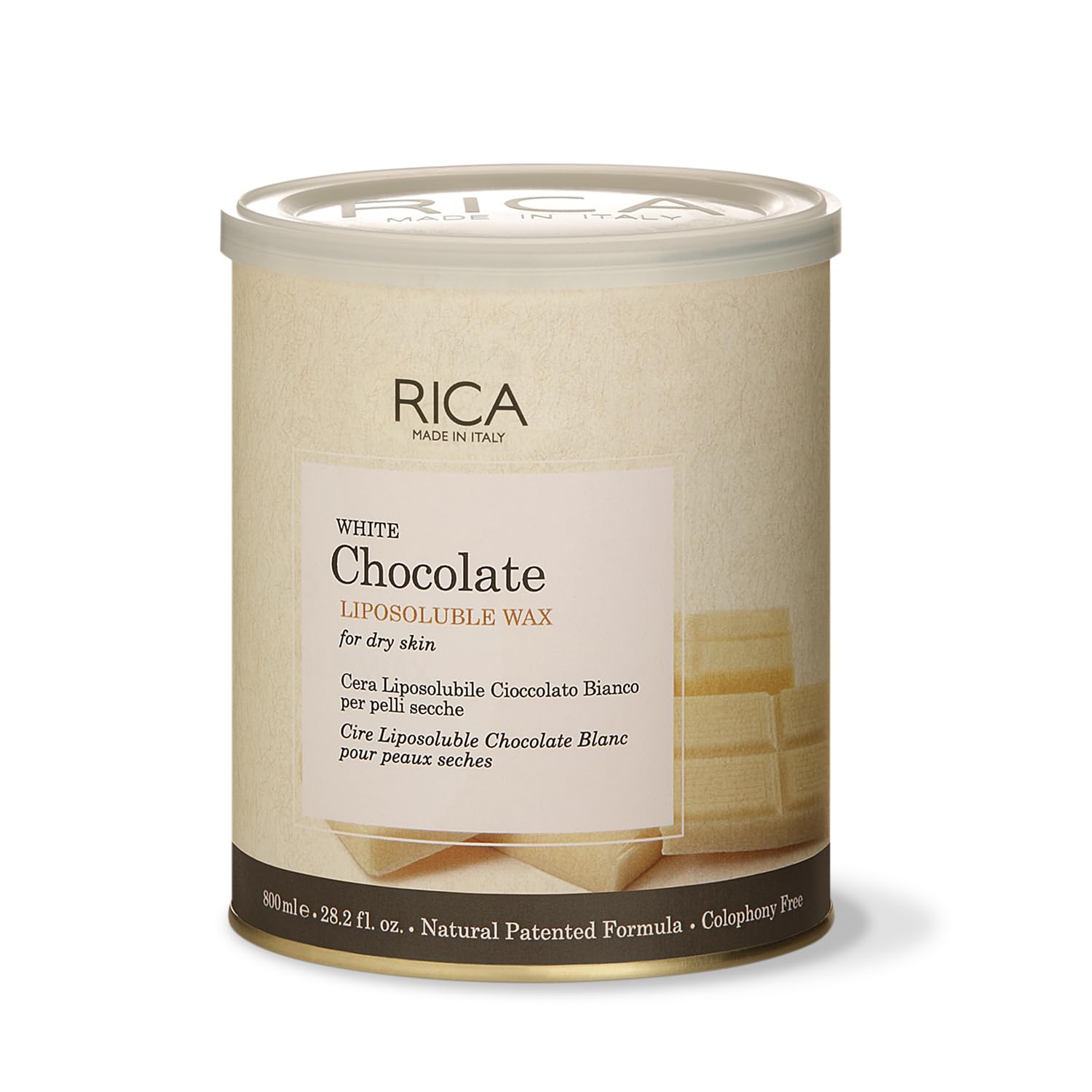 Rica White Chocolate Liposoluble Wax 800g - 8021515001704 - Product Front