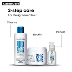 L'Oréal Professionnel Xtenso Care Shampoo For Straightened Hair, 250 ML |Shampoo for Starightened Hair|Shampoo with Pro Keratin & Incell Technology