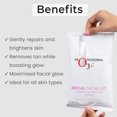 O3+ Bridal Facial Kit for Radiant & Glowing Skin - Suitable for All Skin Types (120g, Single Use)