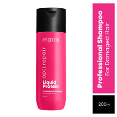 Matrix Opti.Repair Professional Liquid Protein Shampoo | Repairs Damage from 1st Use | for Less Split Ends, Breakage, Knotting | Paraben-free, 200ml