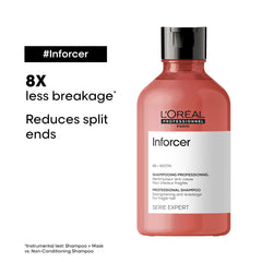 L'Oreal Professionnel Inforcer Strengthening Shampoo 300ml & Hair Mask 250gm Combo | Hair Breakage