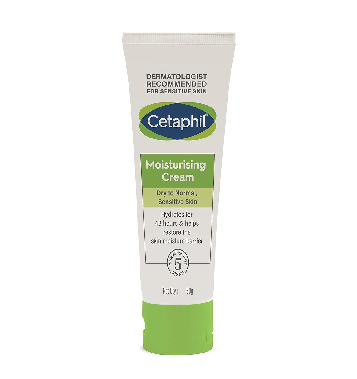 Cetaphil Moisturising Cream, 80 gm | for Face & Body , Dry to Normal skin