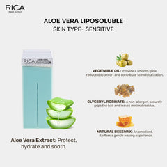 Rica Aloe Vera Roll On Wax Refill - 100 Ml