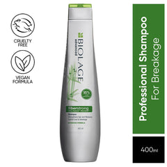 Biolage Advanced Fiberstrong Shampoo, 400ml | Reinforces Strength & Elasticity For Hairfall Due To Hair Breakage