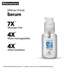 L'oreal Professionnel Paris Xtenso Care Serum For Straightened Hair, 50 Ml| Anti-frizz Serum | Hair Shine Serum|serum With Pro Keratin & Incell Technology