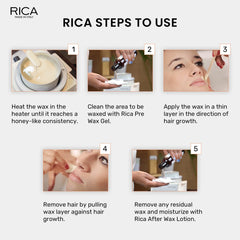 Rica Argan Oil Liposoluble Wax For Sensitive Skin With Glyceryl Rosinate & Natural Beeswax (800ml)