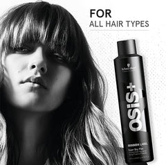 Schwarzkopf Professional OSIS+ Session Label Flexible Hold Hairspray | 300ml, Black