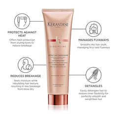 Kerastase Discipline Keratine Thermique Blow Dry Primer Anti-Frizz Cream, 150ml