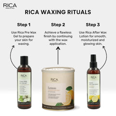 Rica Lemon After Wax Lotion for Normal Skin with Sun flower Oil, Jojoba Oil & Vitamin E - 250ml