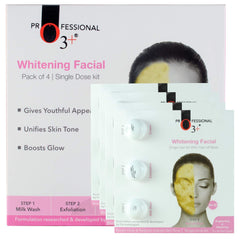 O3+ Whitening Facial Kit Includes Milk Wash, Microderma Brasion, Whitening Cream and Peel Off Mask, 45g