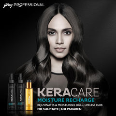 Godrej Professional Keracare Moisture Recharge Unscented Conditioner For All Hair Types (250G) | Helps Manage Frizz | Enriched With Acai Oil & Wheat Protein