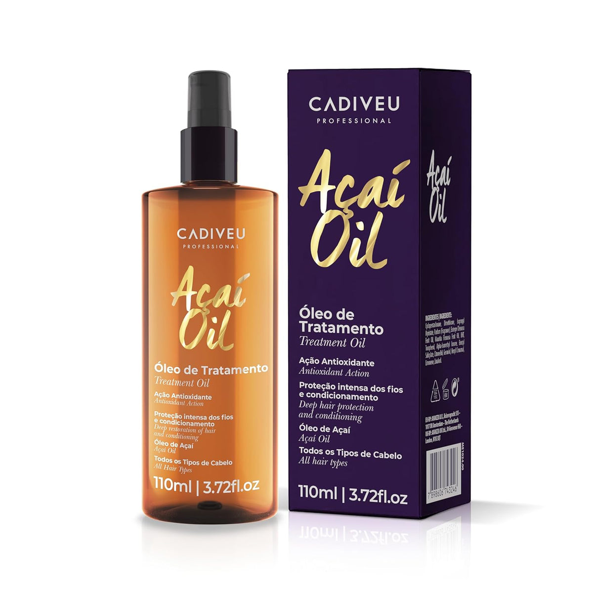 Cadiveu - Acai Oil Hair Serum For Dry & Frizzy Hair, 110ml