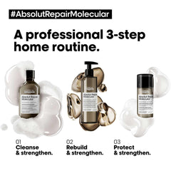 L'oreal Professionnel Paris Absolut Repair Molecular Deep Repairing Hair Rinse-off Serum For Damaged Hair - 250 Ml