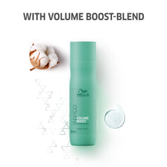 Wella Professionals Invigo Volume Boost Bodifying Shampoo | 250 ml | Lightweight, Volumizing Hair Cleanser for Normal to Fine Hair | With Cotton Extracts