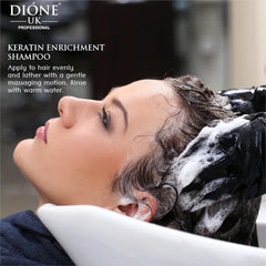 Dione UK Keratin Enrichment Hair Shampoo (300 ML)