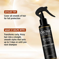 Dione UK Keratin de Luxe Professional Heat Protect Spray (200 ml)