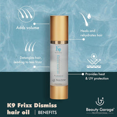 Beauty Garage K9 Frizz Dismiss Hair Oil with Morocco Argan 100ml