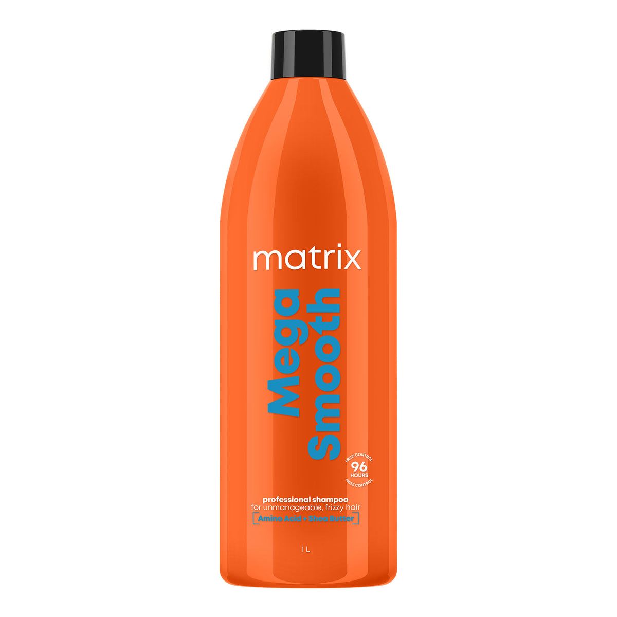 Matrix Mega Smooth Shampoo for Frizzy, Dry Unmanageable Hair, Defy Frizz for 4 Days (1000ml)