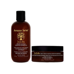 Amazon Series Jojoba Moisturizing Keratin Shampoo and Masque Combo Pack