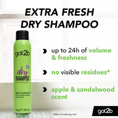 Schwarzkopf got2b Extra Fresh Dry Shampoo, 200ml