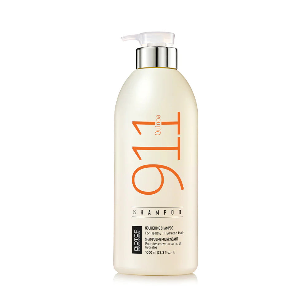 Biotop Professional 911 Shampoo Quinoa 1000ml|Unisex |It Hydrates & Restore Hair’s Shine| With Quinoa & Vitamin E for Colored, Dry, Very Damaged & Burnt/Over processed hair|Paraben, SLS & Sulfate free