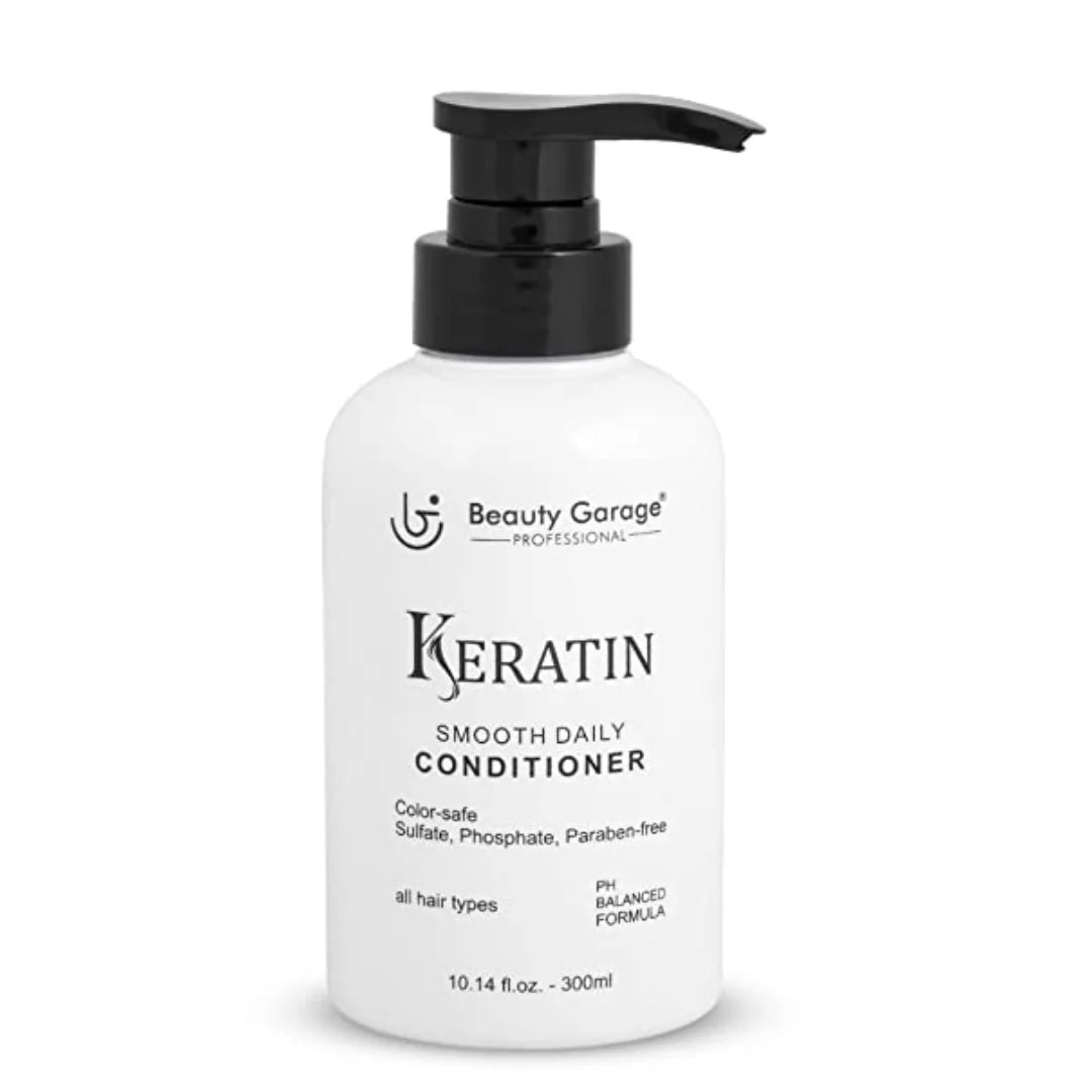 Beauty Garage Keratin Smooth Daily Conditioner - 300 ml | Sulfate Free