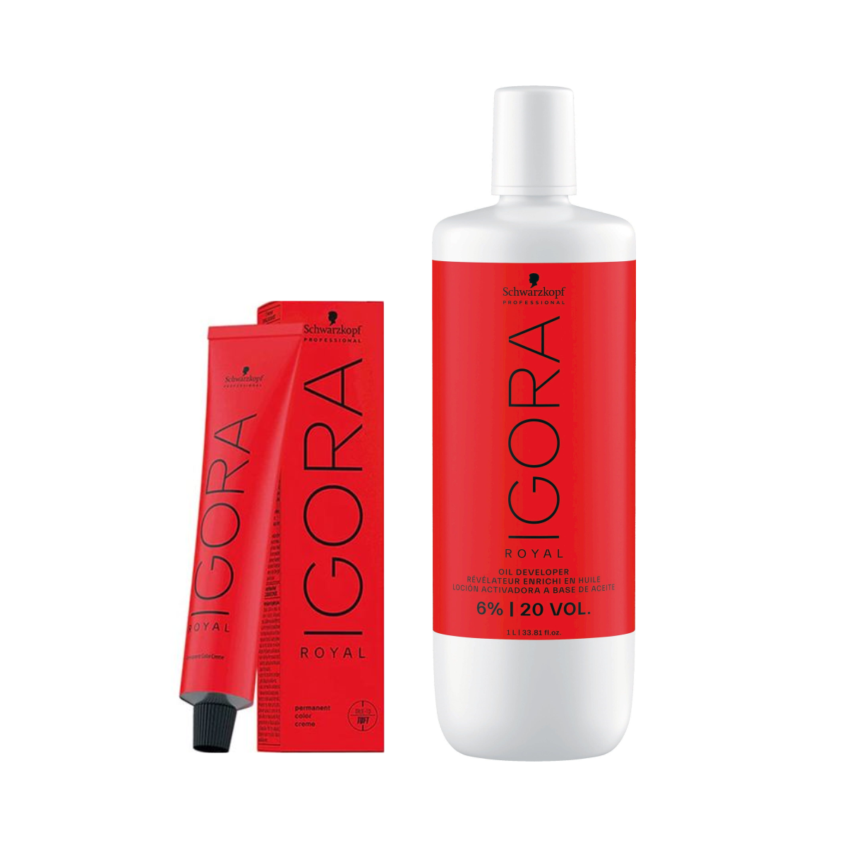 Schwarzkopf Igora Hair Color 60ml 12-2 Special Blonde Ash + Developer 20 Vol Combo