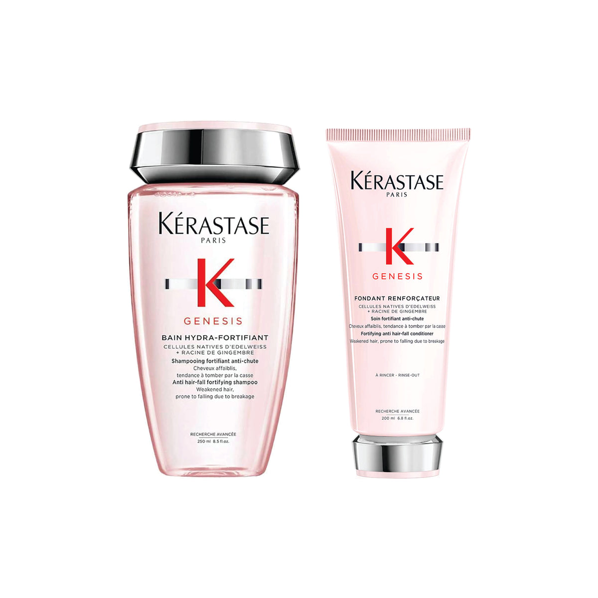 Kerastase Genesis Bain Hydra Fortifiant Shampoo and Genesis Fondant combo (250ml + 200ml)