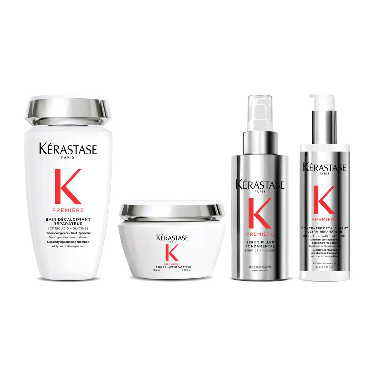 Kerastase Premiere Shampoo, Mask, Serum and Treatment Combo (250ml + 200ml + 90ml + 250ml)