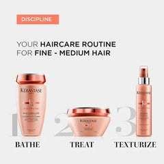 Kerastase Discipline Bain Fluidealiste Gentle Shampoo (Sulphate-Free) 1000ml - Haircare routine for fine to medium hair
