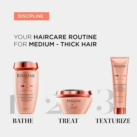 Kerastase Discipline Bain Fluidealiste Gentle Shampoo (Sulphate-Free) 1000ml - Haircare routine for medium to thick hair