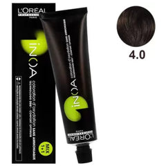 Loreal Inoa Ammonia Free Hair Color 60G 4.0 Brown +Developer 1000ml Combo