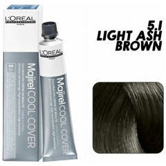 Loreal Majirel Cool Cover Hair Color 50G 5.1 Light Ash Brown+ Oxidant 1000Ml Combo