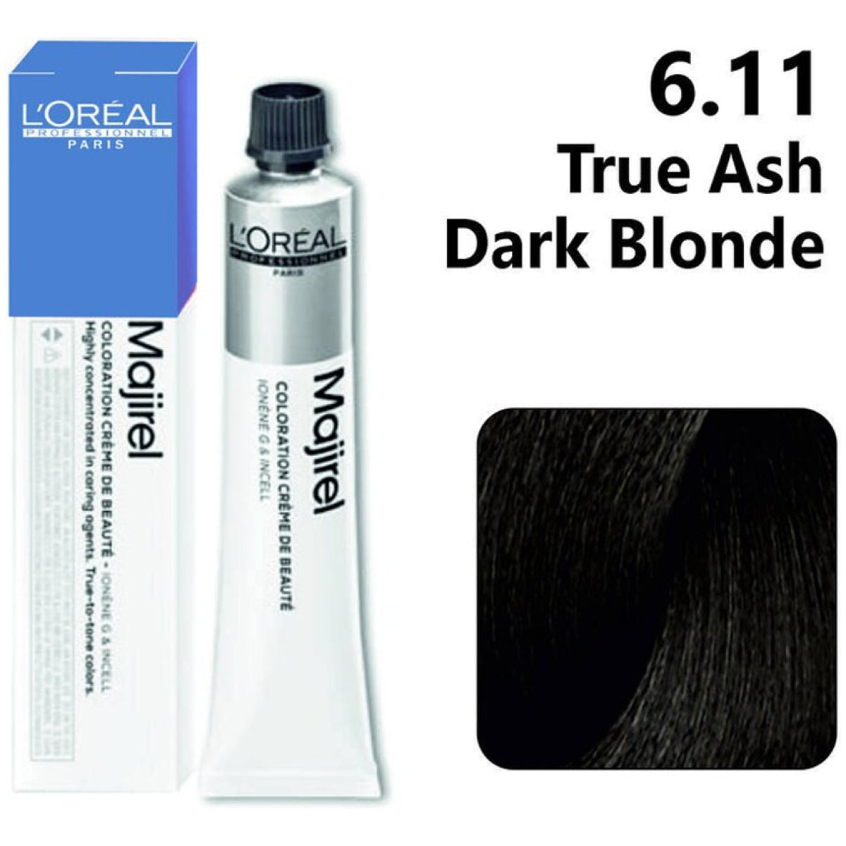 Loreal Professional Majirel Hair Color 50G 6.11 True Ash Dark Blonde