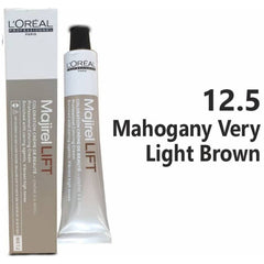 Loreal Majirel Hair Color 50G 12.5 Mahogany Very Light Brown+ Oxidant 1000Ml Combo